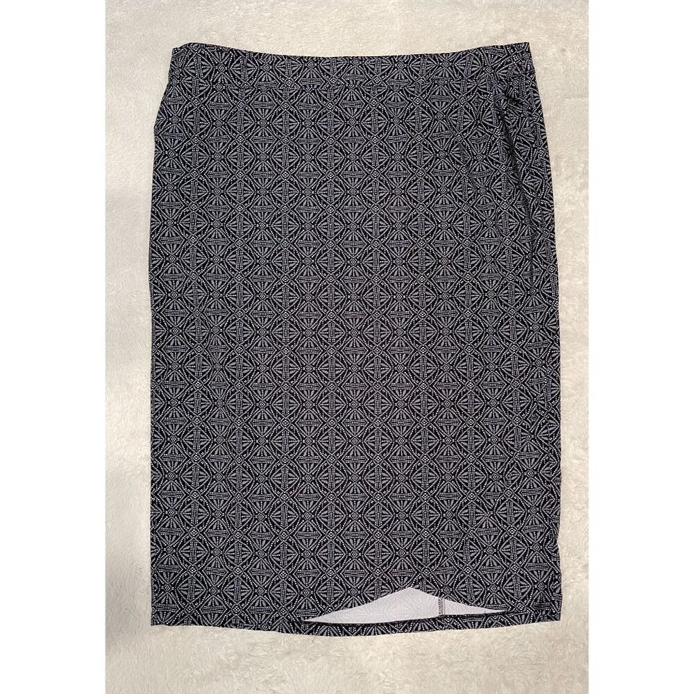 Ripskirt Hawaii Women's Wrap Midi Length Skirt Black Batik Size 2XL Beach Summer